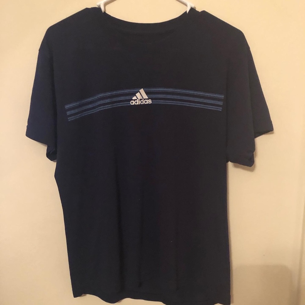 Vintage Navy Blue Adidas T-Shirt